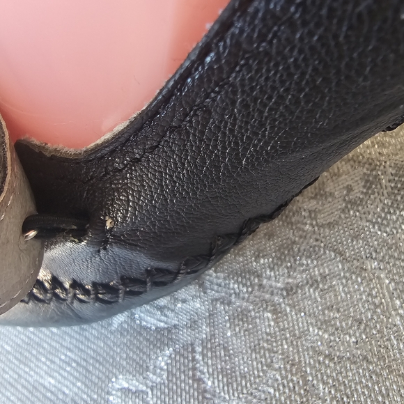 Jessica Mary Jane Heels Pumps Black Leather Pin Up Round Toe Vintage Sz 9M - Picture 7 of 16